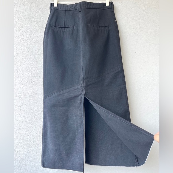 H&M | Studio Collection Denim Midi Pencil Skirt - Picture 5 of 16